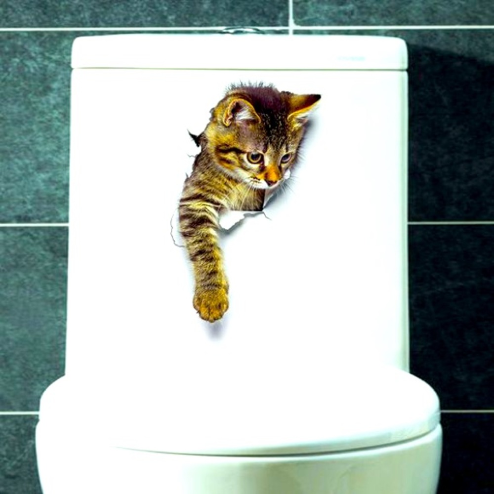 3D Kitten Wall Decal Sticker